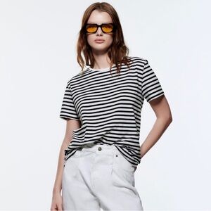 Black and White Striped T-Shirt